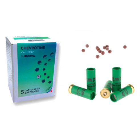 CARTOUCHE SAPL 12/67 GOMM-COGNE CHEVROTINE  X5