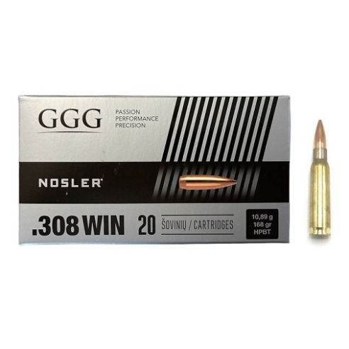 Munitions GGG 308 Nosler HPBT 175gr x20