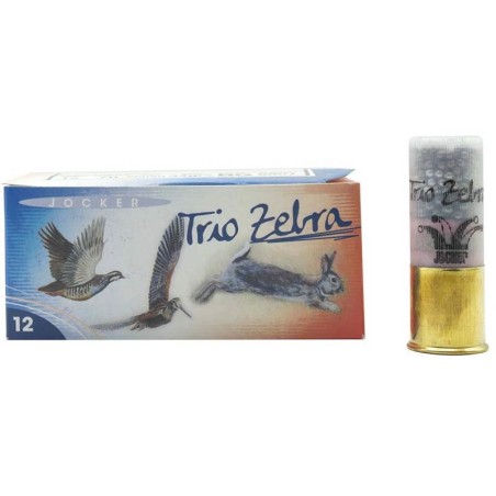 Cartouches JOCKER 12/70 Trio Zebra 34g n°8/9/10 x10
