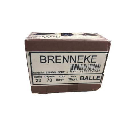 Cartouches JOCKER 28/70 Brenneke x10