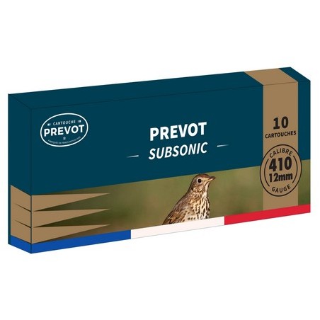 Cartouches PREVOT 410 Subsonic 20g n°7 x10