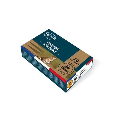 Cartouches PREVOT 12mm Subsonic 9g n°9 x10