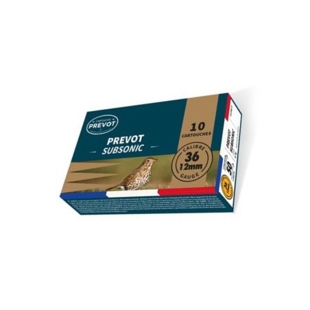 Cartouches PREVOT 12mm Subsonic 9g n°9 x10