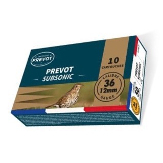 Cartouches PREVOT 12mm Subsonic 9g n°9 x10