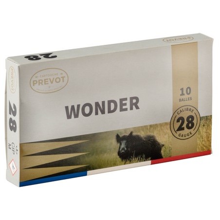 Cartouches balles PREVOT 28/70 Wonder 16g x10