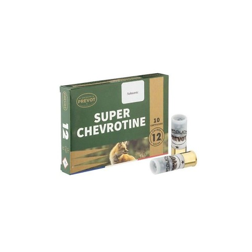 Cartouches PREVOT 12/67 Super Chevrotine Subsonic 12gr x10