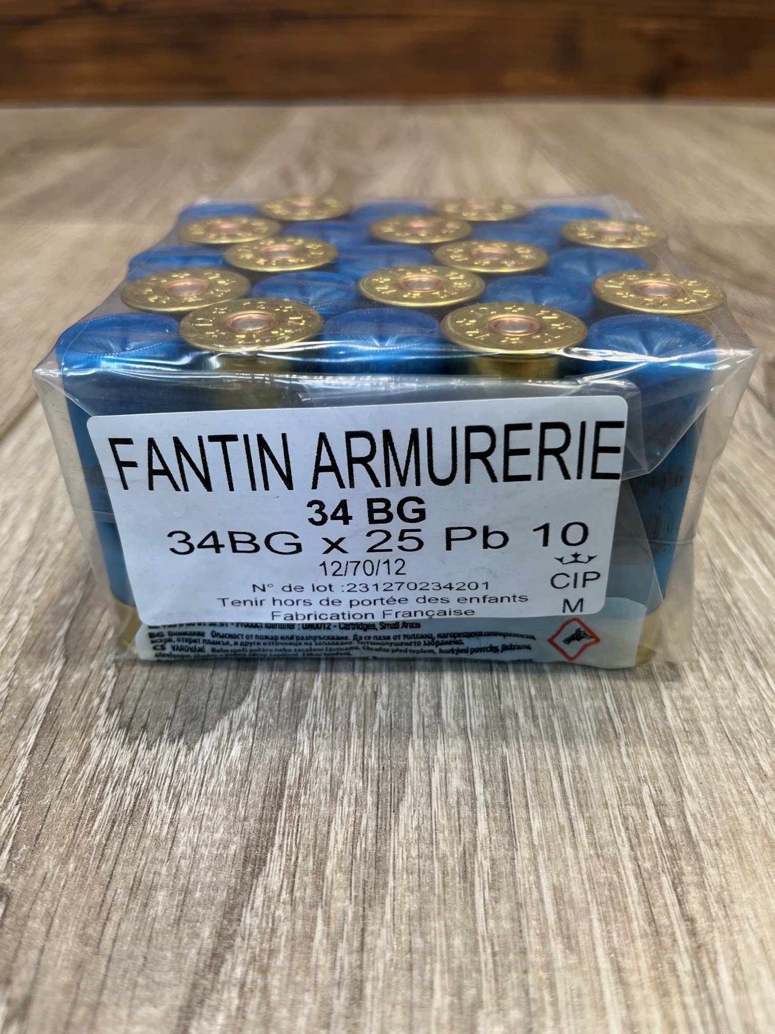 Cartouches FANTIN 12/70/12 34g BG n°10 x25