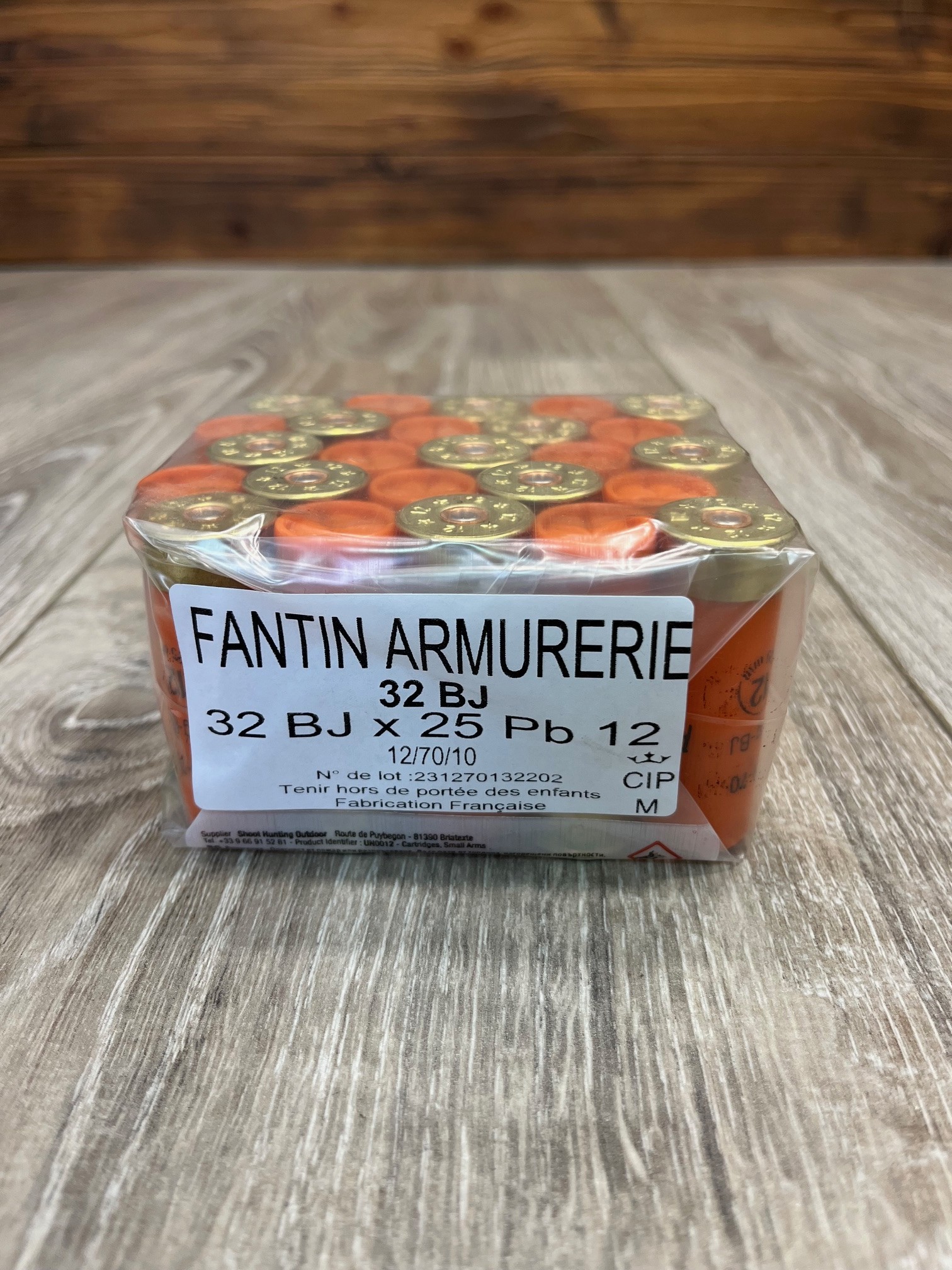 Cartouches FANTIN 12/70/10 32g BJ n°12 x25