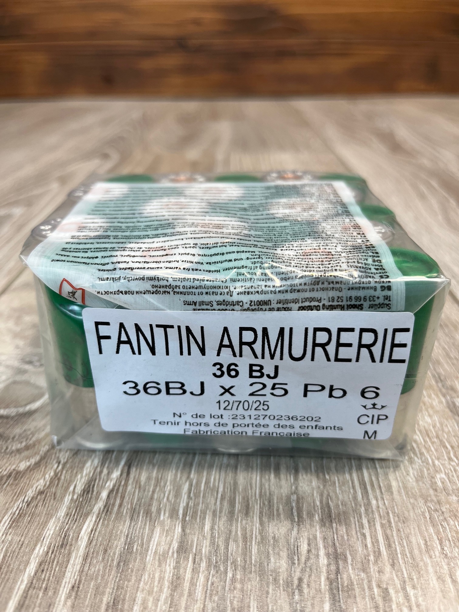 Cartouches FANTIN 12/70/25 36g BJ n°6 x25