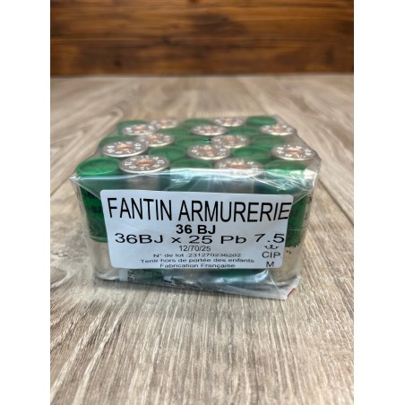 Cartouches FANTIN 12/70/25 36g BJ n°7.5 x25
