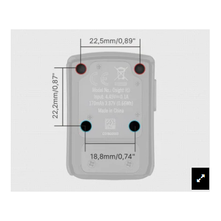 Point rouge OLIGHT Osight Rouge 3MOA rechargeable