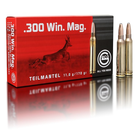 Munitions GECO 300 Win Mag Demi Blindée 170gr x20