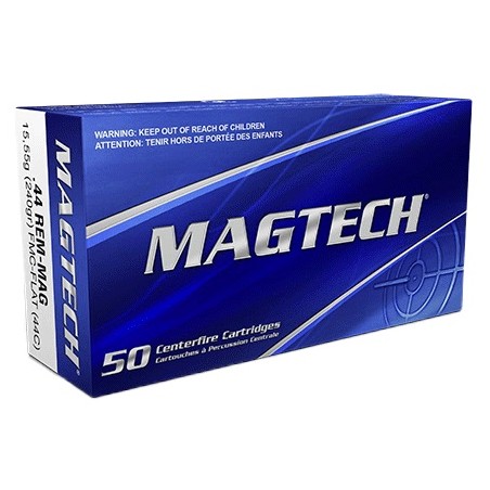Munitions MAGTECH 44Rem Mag FMJ-Flat 240gr x50