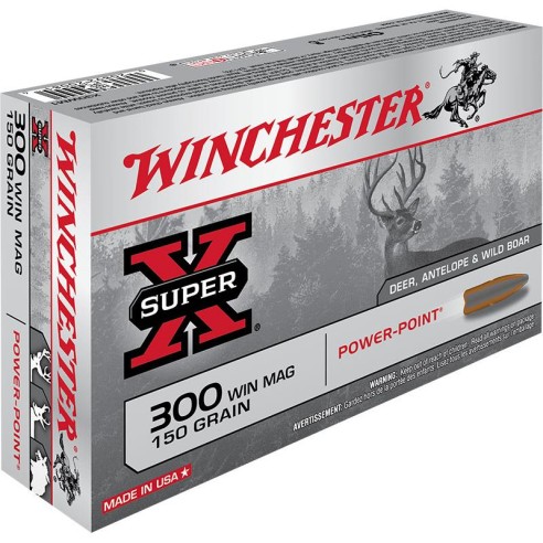 Munitions WINCHESTER 300 Win Mag Power Point 150gr x20