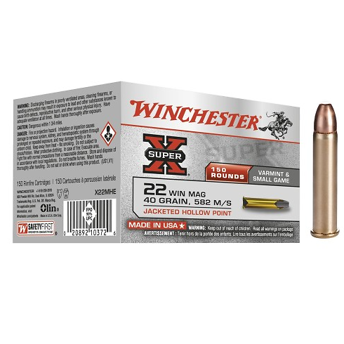 WINCHESTER 22 MAG SUPER-X 40gr JHPx150