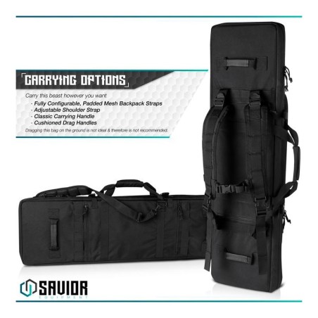 SAVIOR URBAN WARFARE FOURREAU 2 ARMES NOIR 36" 90CM