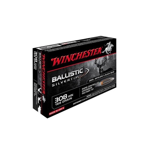 Munitions WINCHESTER 308 Ballisctic Silvertip 168gr x20