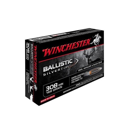 Munitions WINCHESTER 308 Ballisctic Silvertip 168gr x20
