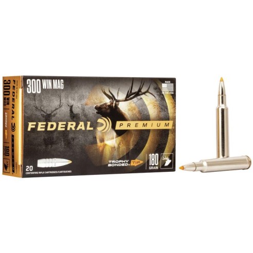 Munitions FEDERAL 300 Win Mag Trophy Bonded Tip 180gr x20