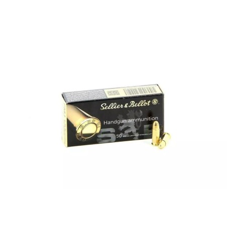 Munitions Sellier & Bellot 6.35 Browning (.25 ACP) FMJ 50gr x50