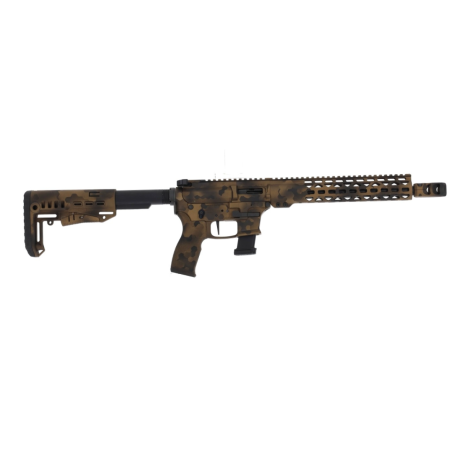 Carabine LEGACY ARMAMENT AR9 Extreme Custom Level 3 Burnt Bronze 12" Cal 9x19
