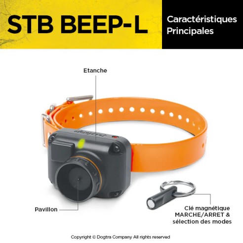 Collier de repérage sonore DOGTRA STB Beep L