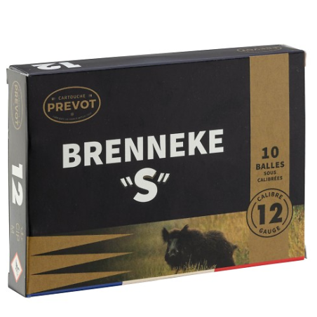Cartouches balles PREVOT 12/70 Brenneke "S" x10