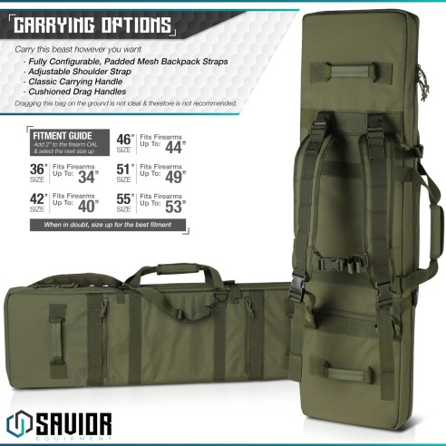 Housse SAVIOR Double carabines Urban Warfare...