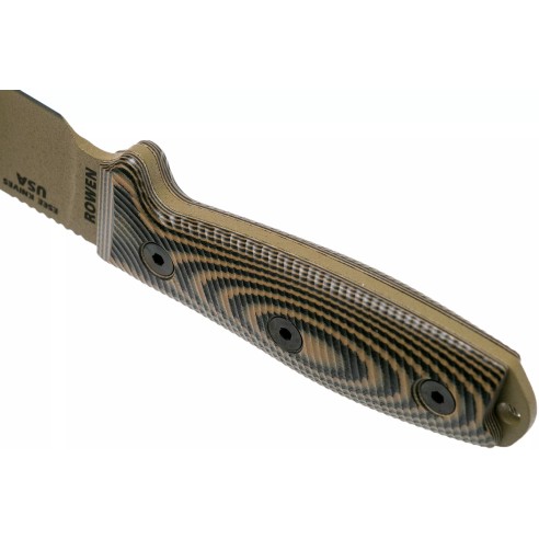 Couteau ESEE Model 3 Dark Earth Coyote/Noir
