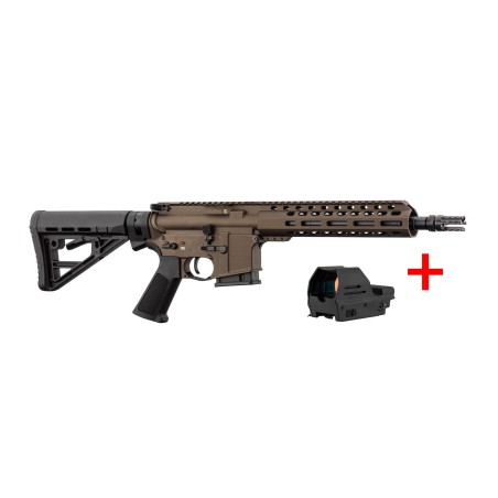 Carabine SCHMEISSER Bronze S4F 10" M-lok avec point rouge Falke