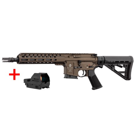 Carabine SCHMEISSER Bronze S4F 10" M-lok avec point rouge Falke