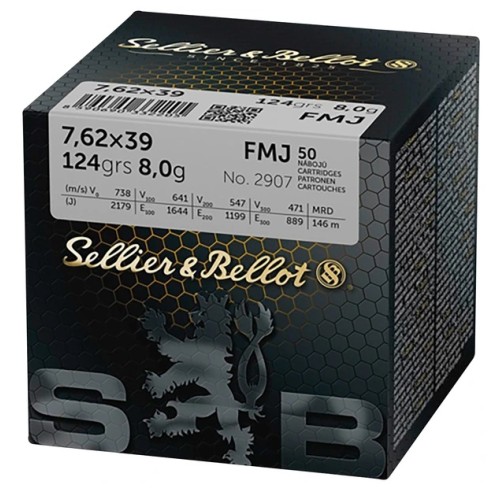 Munitions Sellier & Bellot 7.62x39 FMJ x50