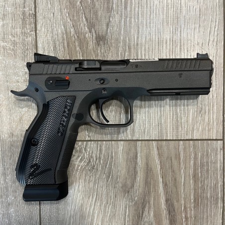 Pistolet CZ Shadow 2 Custom Cerakot Cobalt Simple Action Cal 9x19