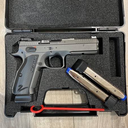 Pistolet CZ Shadow 2 Custom Cerakot Cobalt Simple Action Cal 9x19