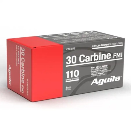 Munitions AGUILA 30 Carbine (30M1)  FMJ 110gr x50