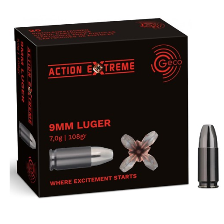 MUNITIONS GECO 9X19 ACTION EXTREME  X20