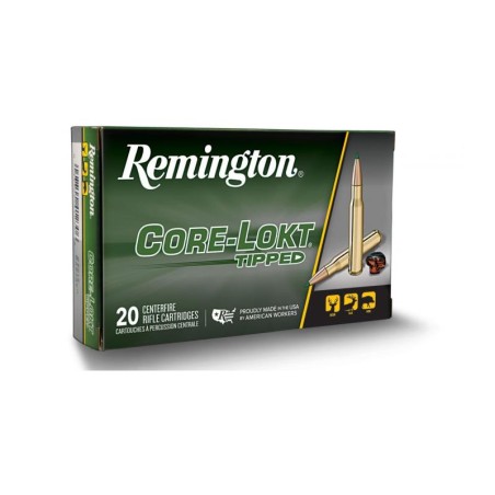 Munitions REMINGTON 30-06 Core-Lokt Tipped 165gr  x20