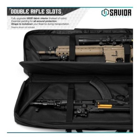 Housse SAVIOR Double carabines Urban Warfare Rifle Grey 105cm (42")