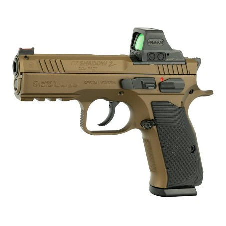 Pistolet CZ Shadow 2 Compact Cal 9x19 + Point rouge Holosun