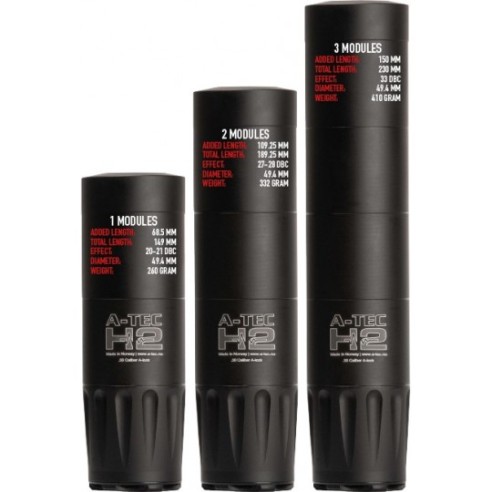 Silencieux A-TEC H2-3 3 Modules démontables...