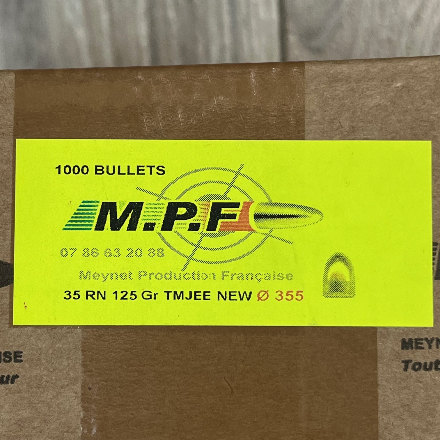 OGIVES MPF 9 RN 124GR TMJ X1000