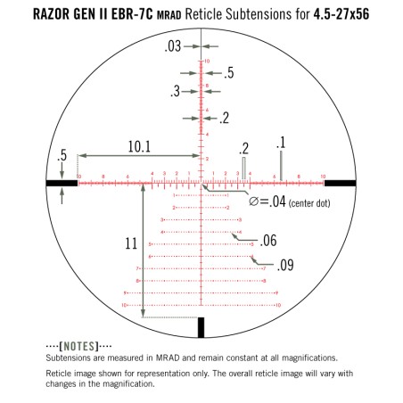 Lunette VORTEX Razor HD GEN II FFP 4.5-27x56