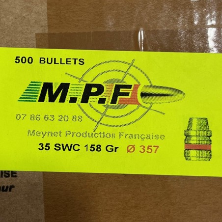 Ogives MPF 38 SWC Ø.357 158gr x500