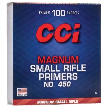 Amorces CCI Small Rifle Magnum 450 x100