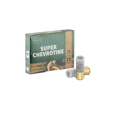 Cartouches PREVOT Chevrotine Mini Mag 21g  Cal 12/70 x10