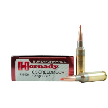 Munitions HORNADY 6.5 Creedmoor SST 129gr x20
