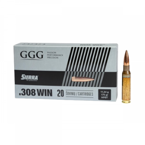 MUNITIONS GGG 308 175GR HPBT SIERRA X20