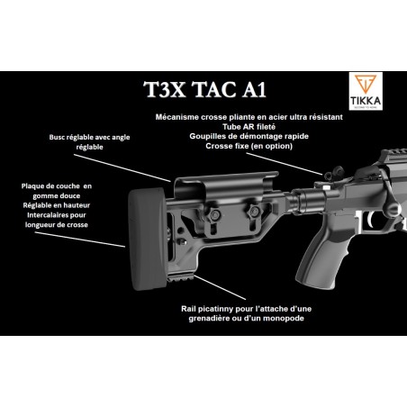 Carabine TIKKA T3X TAC A1 Cal.308 Win Coyote Brown