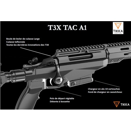 Carabine TIKKA T3X TAC A1 Cal.308 Win Coyote Brown