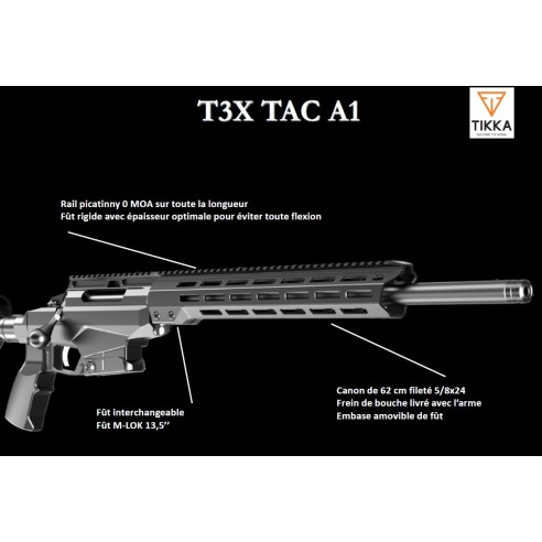 Carabine TIKKA T3X TAC A1 Cal.308 Win Coyote Brown